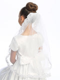 Guadalupe Kids’ First Communion Veil – 24" Veil with Comb