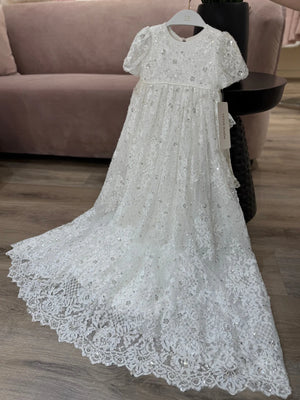 Teter Warm Couture Elionette Pearl Christening Gown