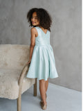 Maribel Tiffany Blue Girls Dress | Teter Warm Couture