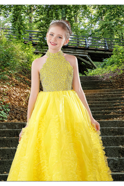 Elowen Sunshine Gown | Brydealo Couture Pageant Dress