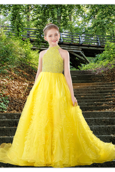 Elowen Sunshine Gown | Brydealo Couture Pageant Dress