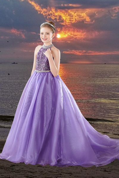 Tahiti Girls Pageant Dress | Alessia Gown | Brydealo Couture