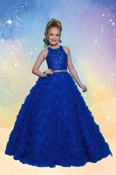 2Cute Liora Pageant Dress in Royal Blue or Fuchsia
