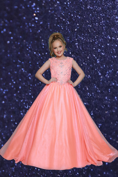 2Cute Harper Pageant Dress in Tangerine or Turquoise