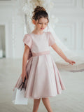 Elodie Blush Couture Dress – Custom Flower Girl & Special Occasion Dress