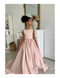 Elegant Satin Couture Dress for Girls | Perfect for Special Occasions"