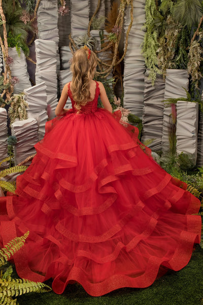 Sabrina Red Fashion Couture Girls Pageant Dress