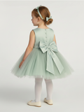 Baby Sage Flower Girl Dress for Party & Birthday