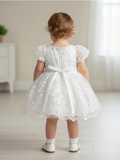 Baby White Flower Girl Dress – Emilia Blossom