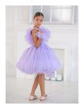 Paislee Couture Dress - Handmade Luxury with Tulle & Feathers