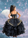 Annalisa Girls Off the Shoulder Floor Length Pageant Dress