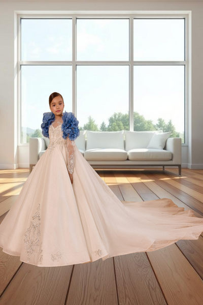 Everly Luxe Gown | Pentelei Couture Communion Dress