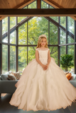 Luxury White Ruffled Couture Dress | Pentelei Couture Communion & Pageant