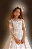 Pentelei Couture Communion Ball Gown for Girls | Luxury Formal Dress