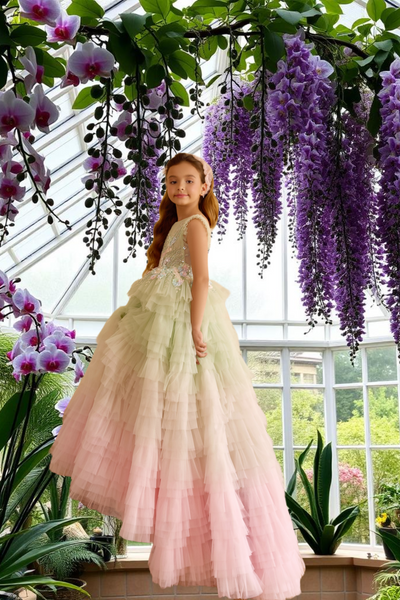 Pentelei Couture Gardenia Bloom Girls’ Gown