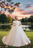 Elara White Communion Dress | Pentelei Couture