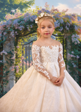 Ivory Lace Communion Dress | Pentelei Couture Gown