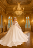 Embroidered Cape Communion Dress | Pentelei Couture Gown