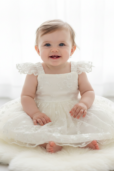 Baby Birthday Party Dress – Special Occasion Lace Baby Dress