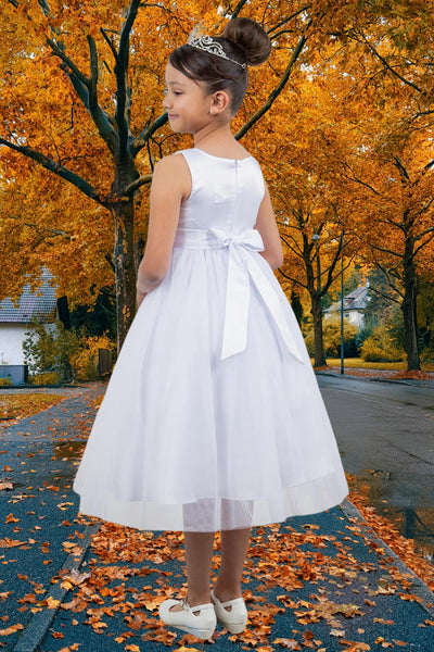 Juliette Belle Dress – Puff Sleeve Communion Gown