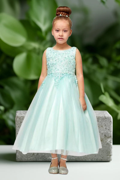 Juliette Belle Dress – Puff Sleeve Communion Gown