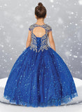 Stunning Misha Sequin Lace Embroidered Pageant Gown for Girls