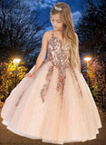 Julianna Gown – Rose Gold Sequin Pageant Dres