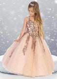 Julianna Gown – Rose Gold Sequin Pageant Dres