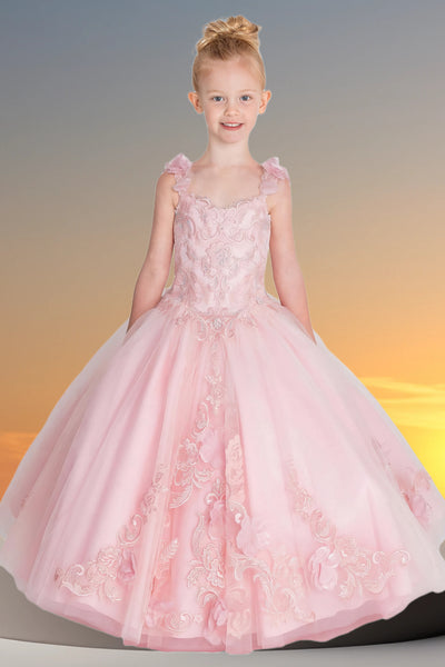 Felicity Rose Gown – Girls Blush or Off White Pageant Dress
