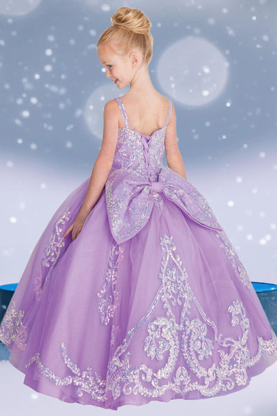 Dazzle on Stage with Gael Girls Pageant Gown in a Stunning Sequined Bodice