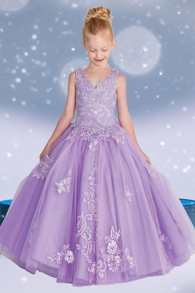 Alina Bloom Gown – Lilac Pageant & Communion Dress