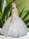 Briella Dream Gown – Blue or White Ball Gown for Girls