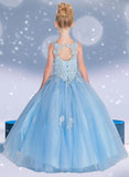 Briella Dream Gown – Blue or White Ball Gown for Girls