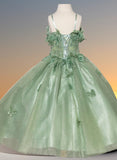 Liliana Meadow Gown | Sage Green Special Occasion Dress for Girls