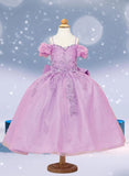 Rosalyn Blush Sparkle Gown – Girls' Birthday Dress