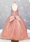 Maribelle Sparkle Ball Gown – Gold, Red & Rose Gold Party Dress