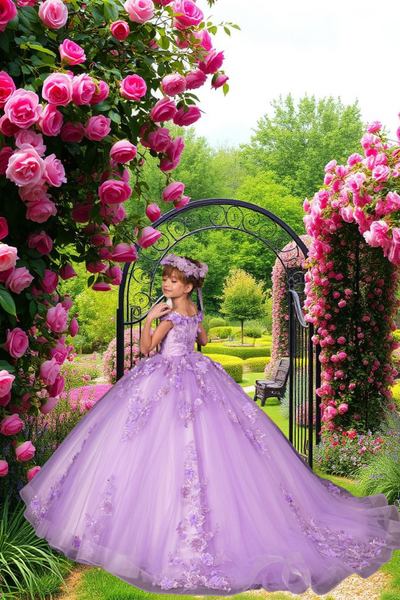Aurélia Lilac Ball Gown | Fashion Couture