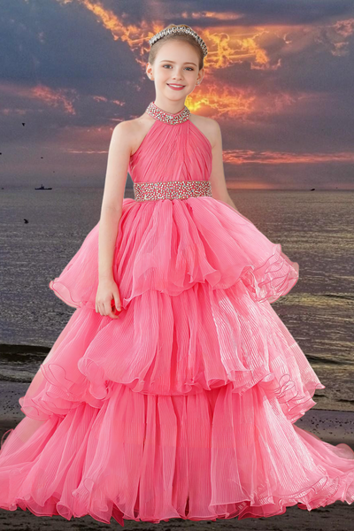 Arielle Rose Gown – Watermelon Girls Pageant Dress | 2Cute