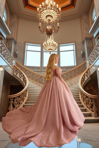 Isolde Twilight Gown | Pentelei Couture Glitter Ball Dress