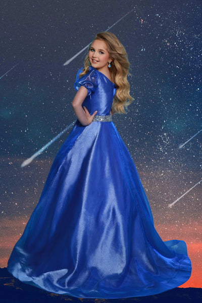 Royal or Hot Pink One Shoulder Gown – 2Cute Party Dress