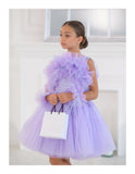 Paislee Couture Dress - Handmade Luxury with Tulle & Feathers