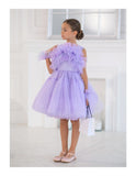 Paislee Couture Dress - Handmade Luxury with Tulle & Feathers