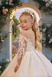 Ivory Lace Communion Dress | Pentelei Couture Gown
