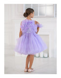 Paislee Couture Dress - Handmade Luxury with Tulle & Feathers