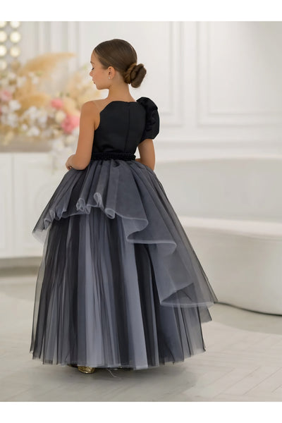 Serena Dress - Luxurious Handmade Couture Gown for Girls