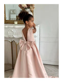 Elegant Satin Couture Dress for Girls | Perfect for Special Occasions"