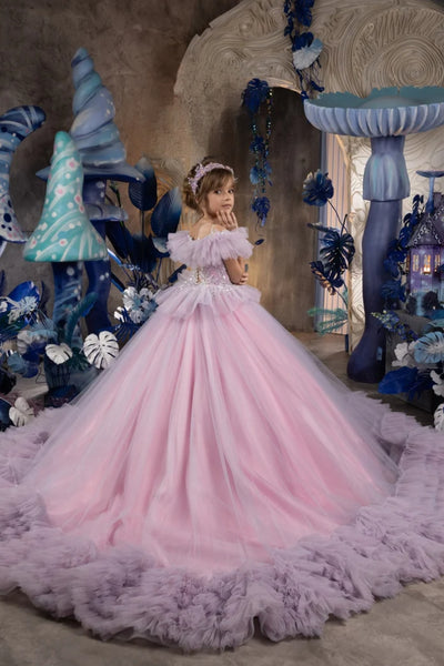 Seraphina Couture Gown - Custom Luxury Dress for Girls' Special Events