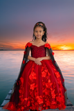 Elegant Flower Girl Dress with 3D Floral Design | Princess Collection