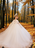 Elowen Pearl Princess Gown | Pentelei Couture