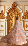 Blush Pink Pageant Flower Girl Dress | Pentelei Couture Gown